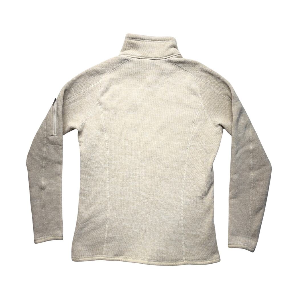 Patagonia Better Sweater Jacket Medium Women Beige 1/4 Zip Fleece Hiking 25618 - Picture 2 of 11